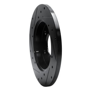 Buick Allure Brake Rotor (1) - Rear Right - R1 Concepts - Drilled & Slotted - Black - `04-`16